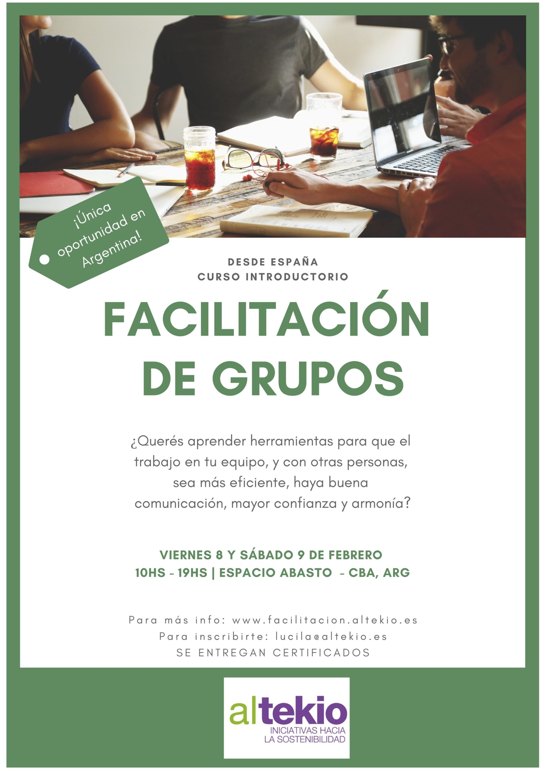 Flyer Curso Facilitacion Argentina